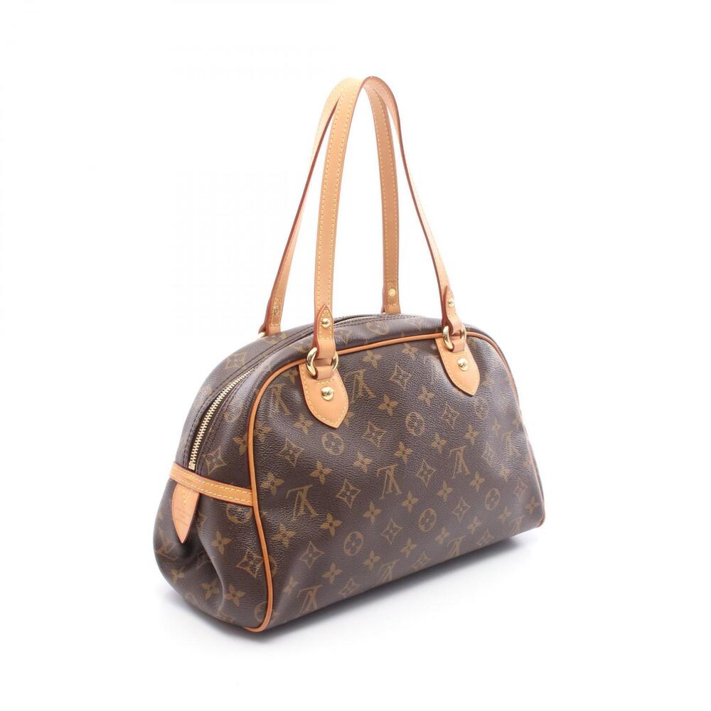 Louis Vuitton Canvas Brown Montorgueil Bag Monogram Leather Shoulder